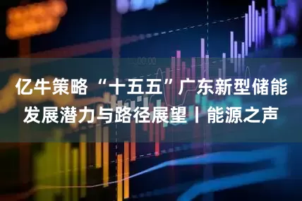 亿牛策略 “十五五”广东新型储能发展潜力与路径展望丨能源之声